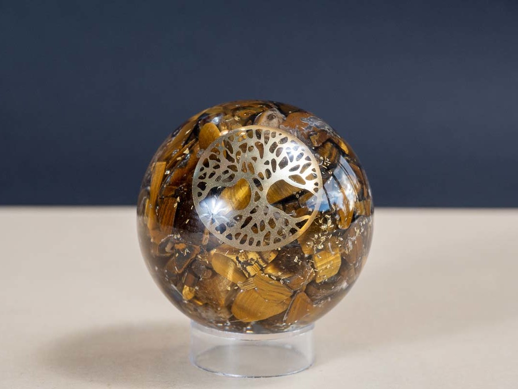 Orgonite ronde Oeil de tigre