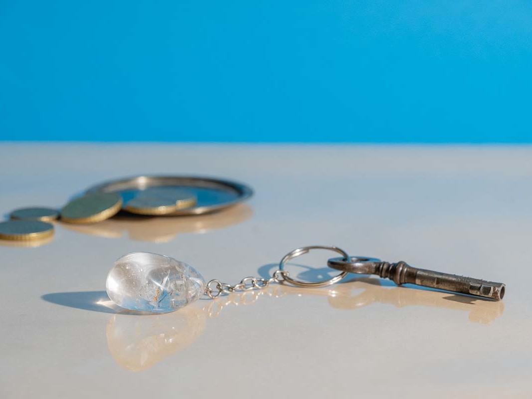 Porte clé cristal de roche