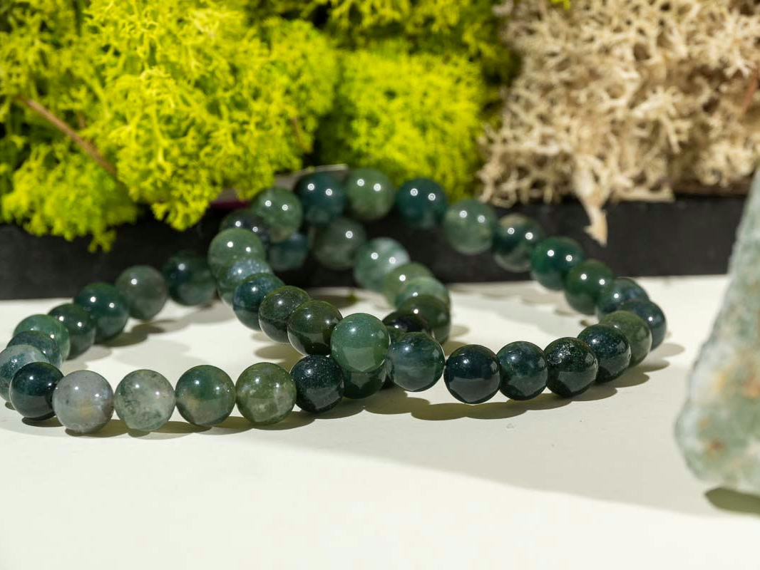 Bracelet Agate Mousse par Naïla Nature
