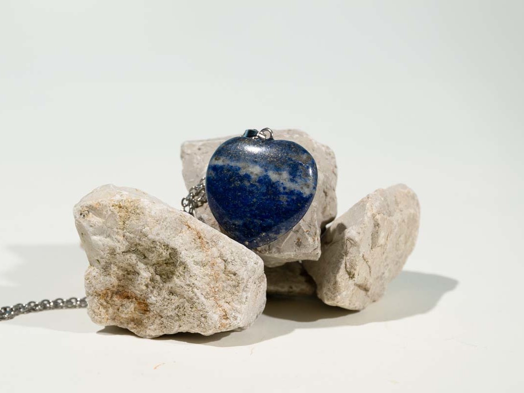 Pendentif Lapis Lazuli en forme de Cœur