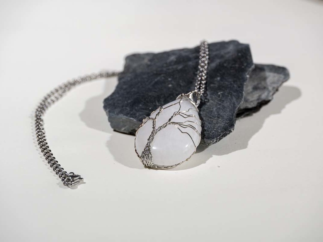 Pendentif Arbre de vie Cristal de roche