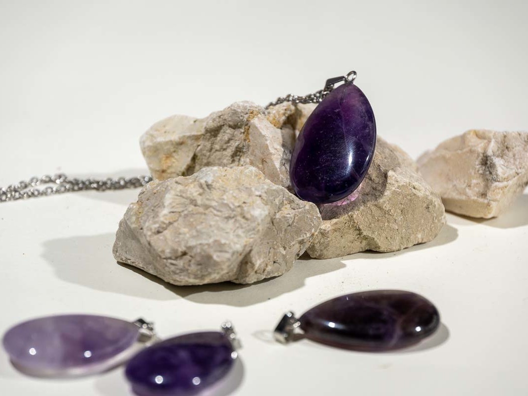 Pendentif Améthyste en forme de larme